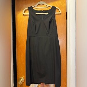 Ann Taylor Black Halter Sheath Midi Dress Size 4P